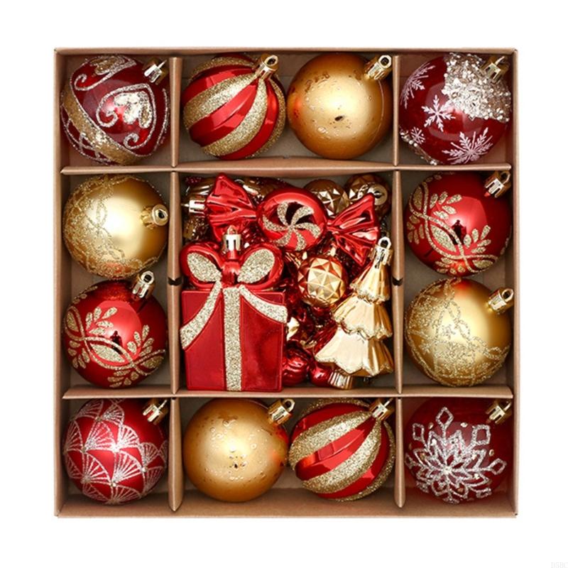 Hand Painted Christmas Ornament Set of 46 Plastic Holiday Decorations for Tree Decoration Party
Hand Painted Christmas Ornament Set of 46 Plastic Holiday Decorations for Tree Decoration Party