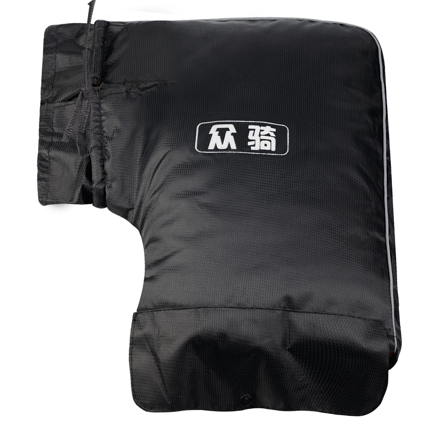 Толстый теплый чехол на руль мотоцикла, водонепроницаемый чехол на руль скутера, термочехол на руль, зимние защитные перчатки 35*23*21cm,Small mouth чёрный