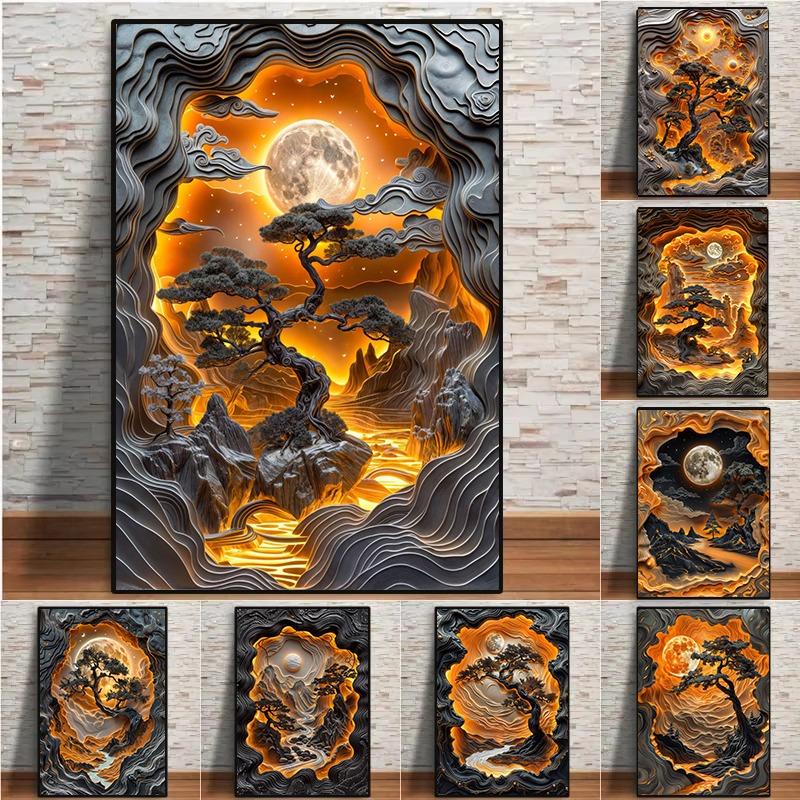 Abstract Lava Land Landscape Canvas Poster Bonsai Moonrise Valley View Prints Painting Wall Art Pictures Living Room Home Decor 21cm×30cm NoFrame
Abstract Lava Land Landscape Canvas Poster Bonsai Moonrise Valley View Prints Painting Wall Art Pictures Living Room Home Decor 21cm×30cm NoFrame