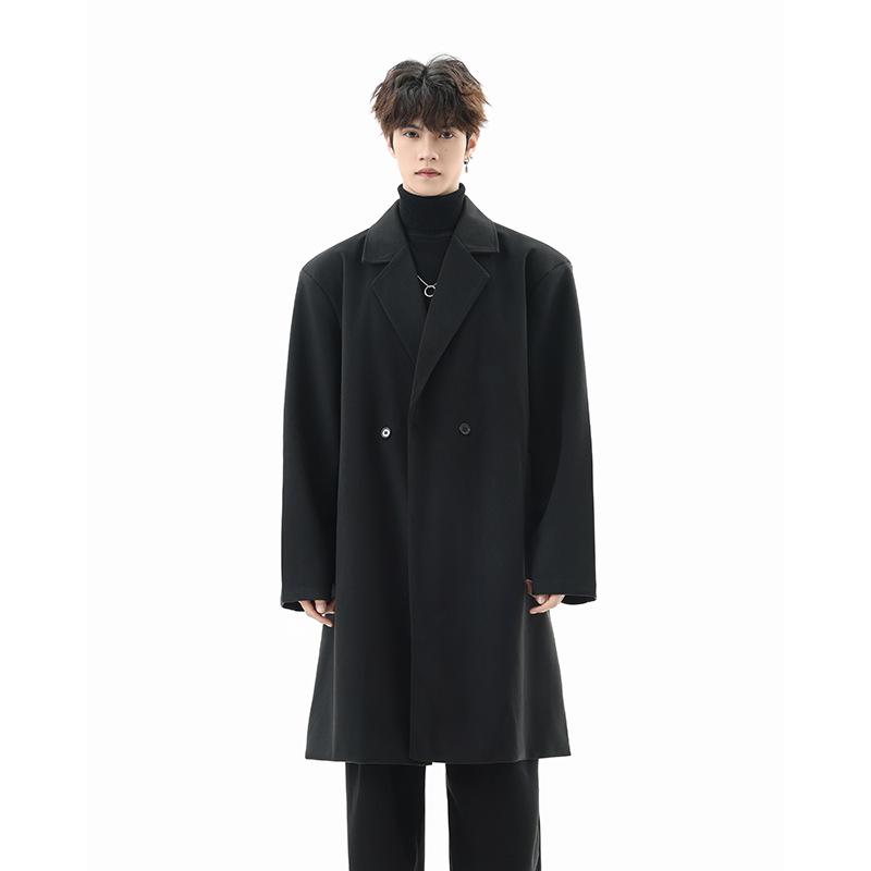 Men s Mid-Length Double-Breasted Woolen Coat with Suit Collar – Thickened Winter Over-the-Knee Jacket L чорний
Men s Mid-Length Double-Breasted Woolen Coat with Suit Collar – Thickened Winter Over-the-Knee Jacket L чорний