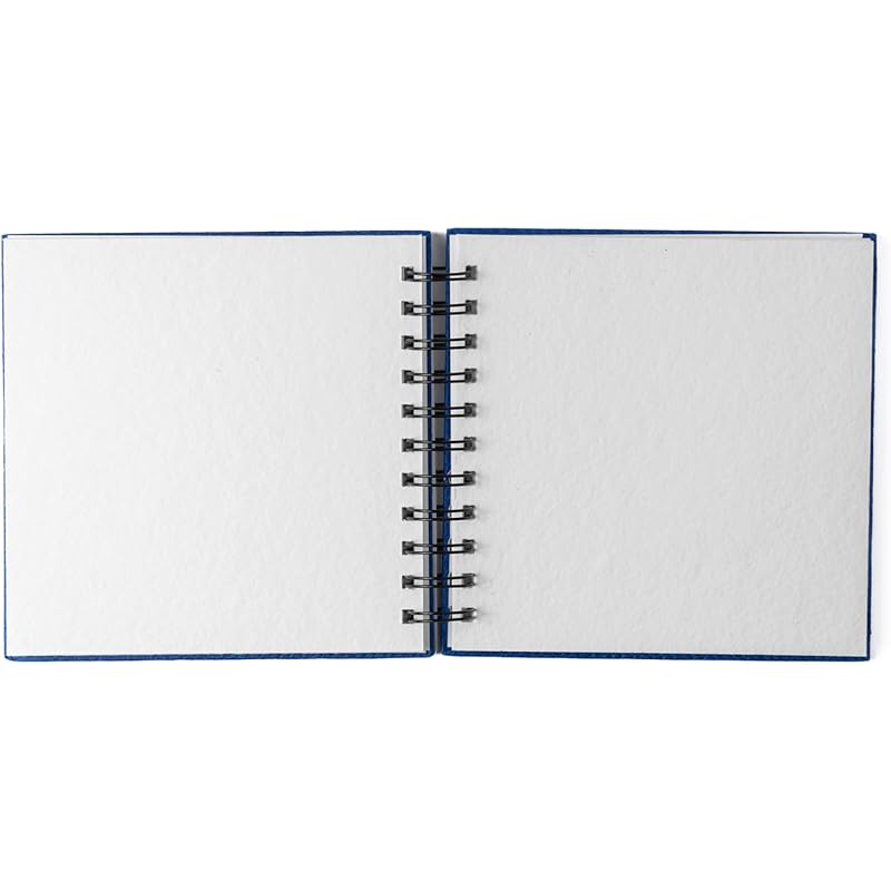Comma Watercolour Book | 6 X 6 | 300Gsm | Wire-O Sketchbook| Hot Pressed | Natural Shade | 100% Cotton Fibers (Royal 66 синій
Comma Watercolour Book | 6 X 6 | 300Gsm | Wire-O Sketchbook| Hot Pressed | Natural Shade | 100% Cotton Fibers (Royal 66 синій