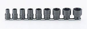 Koken RS13401M/9 3/8 (9.5 mm) SQ. Impact Hex Socket (Thin) Rail Set, 9 Piece Set
Koken RS13401M/9 3/8 (9.5 mm) SQ. Impact Hex Socket (Thin) Rail Set, 9 Piece Set