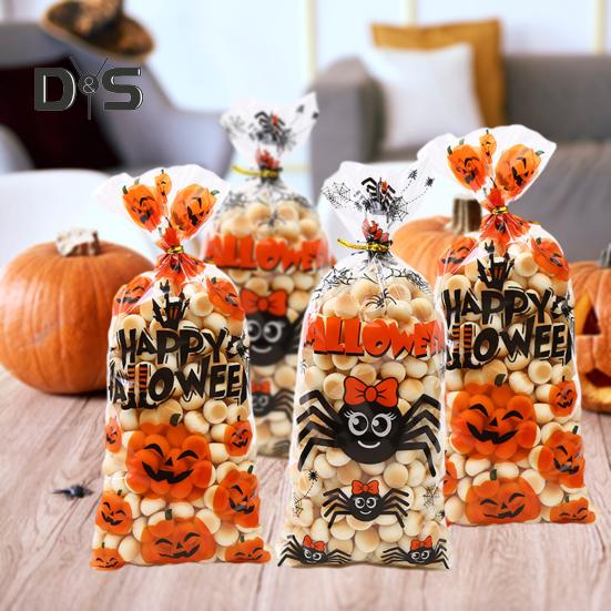50Pcs Halloween Candy Bag with Festive Twist Ties Candy Treat Bags for Spooky Party Favors Gift Packaging
50Pcs Halloween Candy Bag with Festive Twist Ties Candy Treat Bags for Spooky Party Favors Gift Packaging