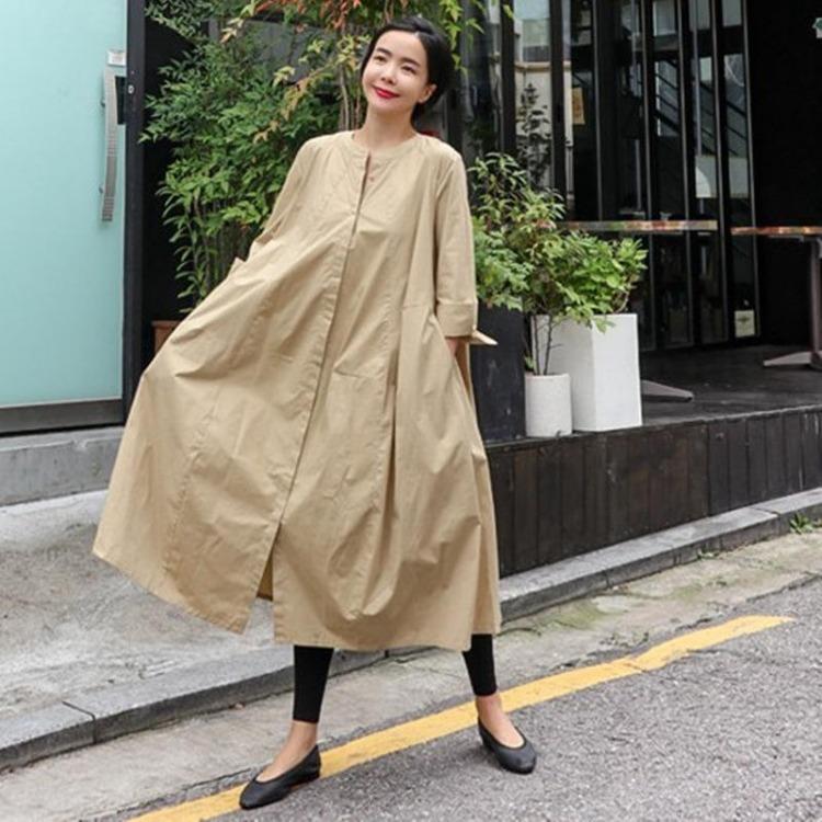 Korean Autumn Long Cardigan Womens Tops Blouses Casual Loose Full Sleeve Solid Color Shirts Johnature S хаки
Korean Autumn Long Cardigan Womens Tops Blouses Casual Loose Full Sleeve Solid Color Shirts Johnature S хаки