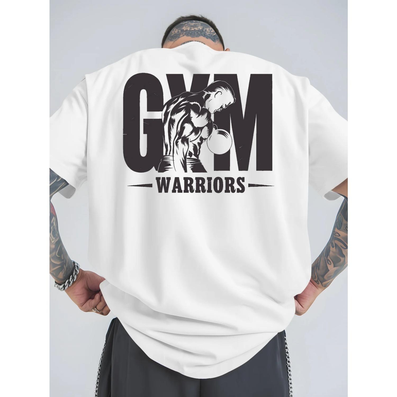 Мужская хлопковая футболка Gym Warrior Летняя с коротким рукавом Уличный стиль Спортивная посадка Белая S чёрный
Мужская хлопковая футболка Gym Warrior Летняя с коротким рукавом Уличный стиль Спортивная посадка Белая S чёрный