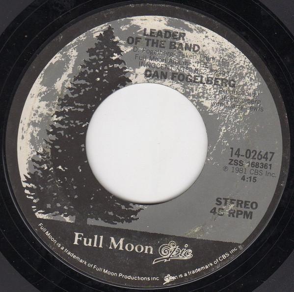 7inch Record DAN FOGELBERG - Leader Of The Band / Times Like The 1402647 Epic, Full Moon 1981 US Rock Used
7inch Record DAN FOGELBERG - Leader Of The Band / Times Like The 1402647 Epic, Full Moon 1981 US Rock Used