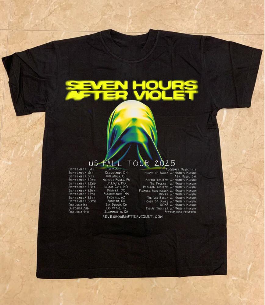 Seven Hours After Violet Us Fall Tour T-shirt Full Size S to 5XL Cotton QA952 Unisex T-Shirt XL
Seven Hours After Violet Us Fall Tour T-shirt Full Size S to 5XL Cotton QA952 Unisex T-Shirt XL
