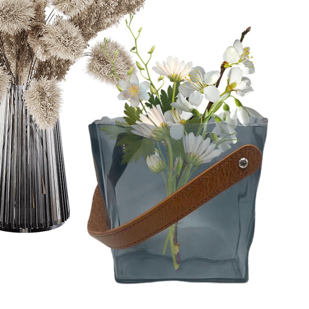 Bag Vase Pleated Handbag Flower Vase Decorative With Handle 6.1x5.59 Inches Aesthetic Pleated Handbag Flower Vase Cool & Cute темно-сірий
Bag Vase Pleated Handbag Flower Vase Decorative With Handle 6.1x5.59 Inches Aesthetic Pleated Handbag Flower Vase Cool & Cute темно-сірий