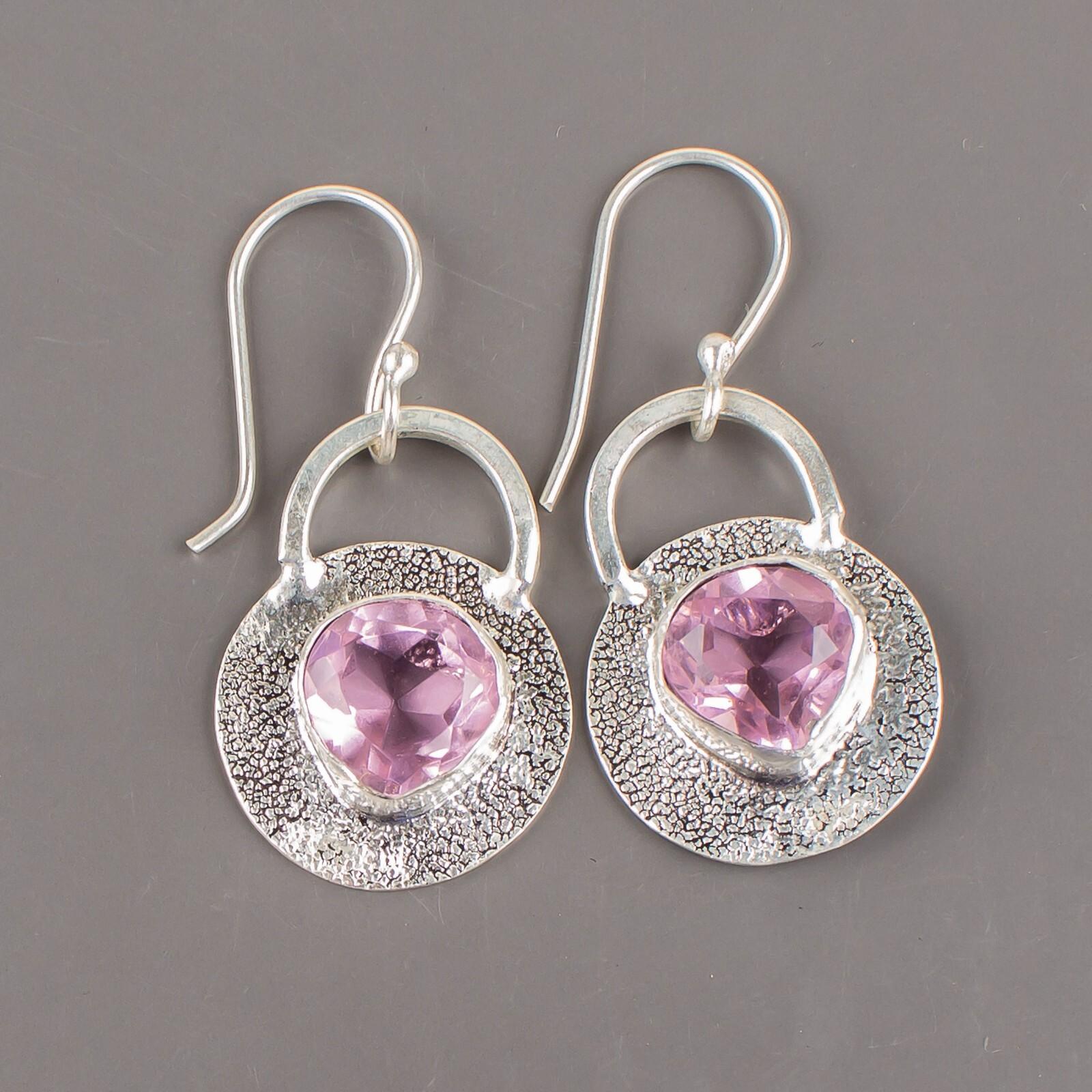 Morganite Gemstone 925 Sterling Silver Jewelry Handmade Earrings 1.30 For Gift EE-63-3
Morganite Gemstone 925 Sterling Silver Jewelry Handmade Earrings 1.30 For Gift EE-63-3