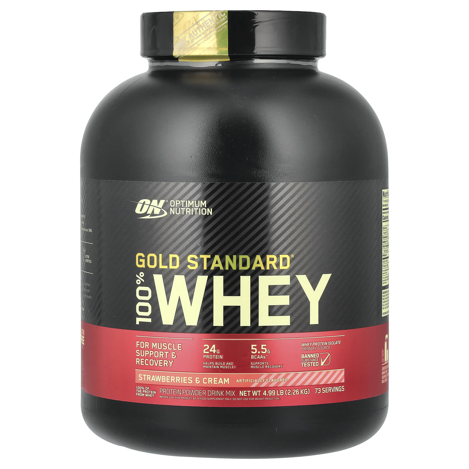 Gold Standard 100% Whey, Strawberries & Cream, 2.26Kg(4.98Lbs)
Gold Standard 100% Whey, Strawberries & Cream, 2.26Kg(4.98Lbs)
