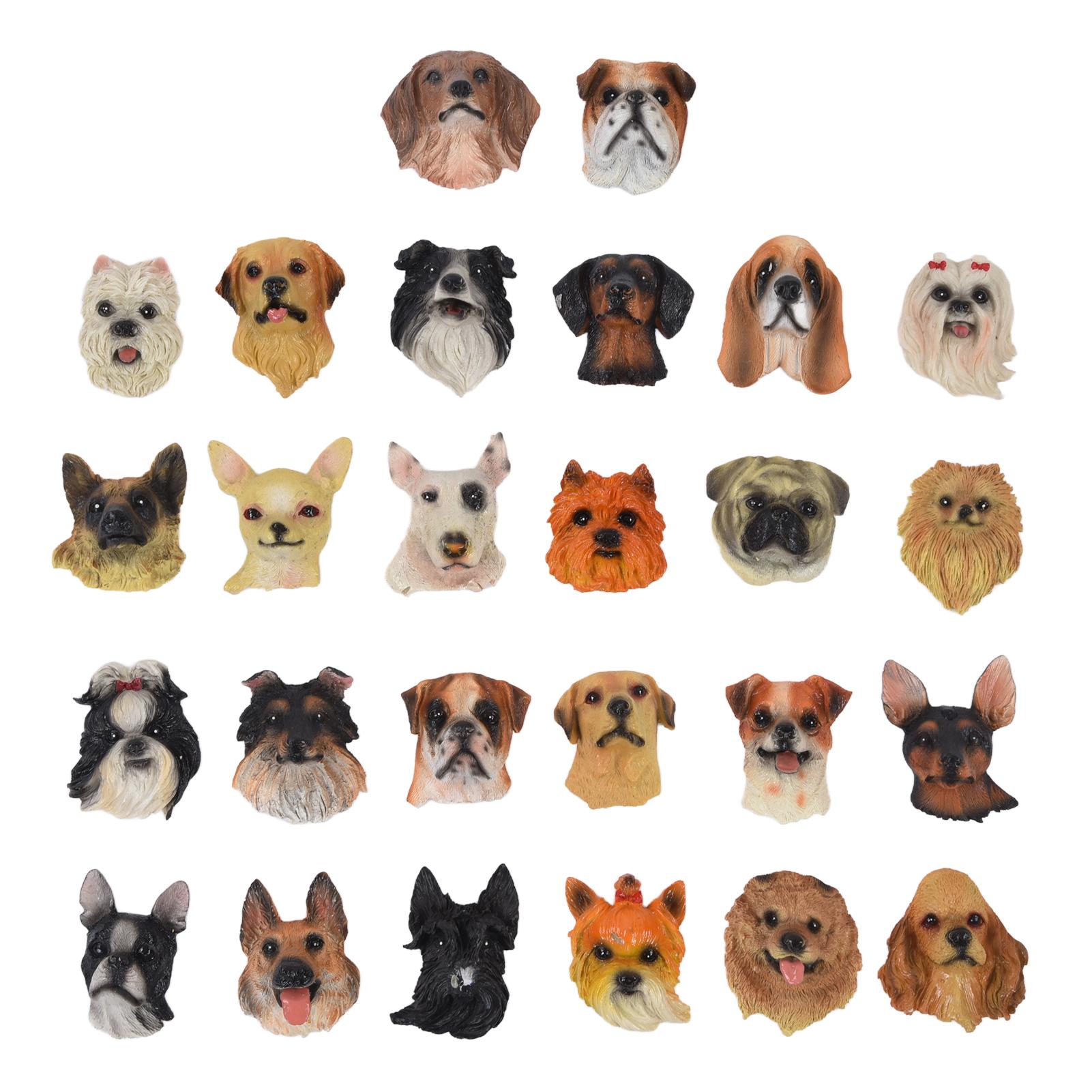26Pcs/Set Cute Dog Head Shape Refrigerator Magnets Synthetic Resin Fridge Magnet Decoration for
26Pcs/Set Cute Dog Head Shape Refrigerator Magnets Synthetic Resin Fridge Magnet Decoration for