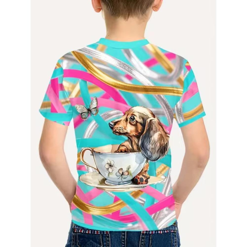 Comfortable Animal Printed Top Stylish Simple Short Sleeve Casual Loose T-Shirts Boys 160
Comfortable Animal Printed Top Stylish Simple Short Sleeve Casual Loose T-Shirts Boys 160