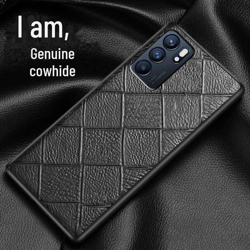 OPPO Reno6 Mobile Phone Case: Genuine Leather Protective Cover with Cowhide Diamond Pattern - All-inclusive Design for Reno6Pro+ & 6PRO Other models, contact customer service кавовий
OPPO Reno6 Mobile Phone Case: Genuine Leather Protective Cover with Cowhide Diamond Pattern - All-inclusive Design for Reno6Pro+ & 6PRO Other models, contact customer service кавовий
