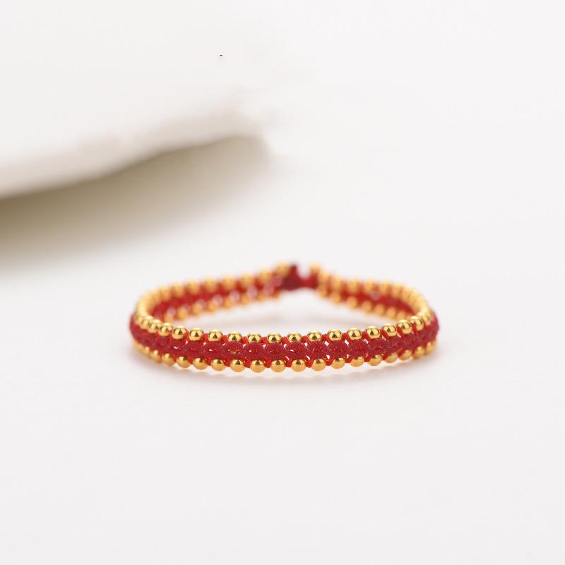 Red Woven String Bracelet for Women - Retro Style Bangle
Red Woven String Bracelet for Women - Retro Style Bangle