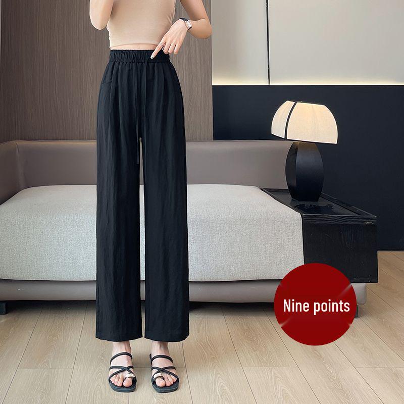 Women s Summer Tencel Linen Cropped Pants – Casual Nine-Point Straight Leg, Loose Ice Silk Wide Leg Design. S 80-90 jin
Women s Summer Tencel Linen Cropped Pants – Casual Nine-Point Straight Leg, Loose Ice Silk Wide Leg Design. S 80-90 jin