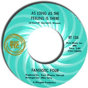 7inch Record FANTASTIC FOUR - As Long As The Feeling Is There / G RT134 Ric-Tic Records 1967 US Soul/Funk Used
7inch Record FANTASTIC FOUR - As Long As The Feeling Is There / G RT134 Ric-Tic Records 1967 US Soul/Funk Used
