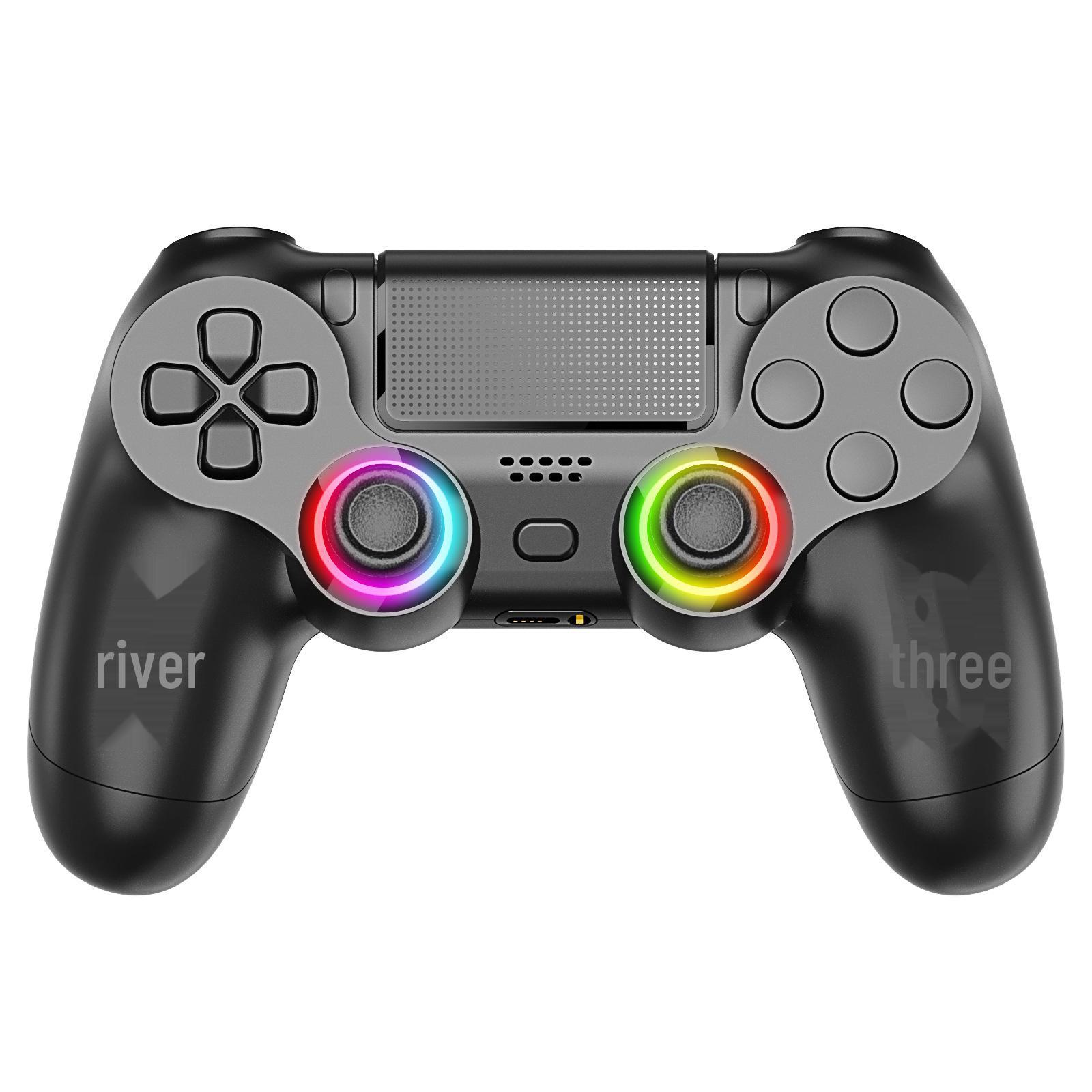 Беспроводной игровой контроллер с RGB-вибрацией для PS4 black чёрный
Беспроводной игровой контроллер с RGB-вибрацией для PS4 black чёрный