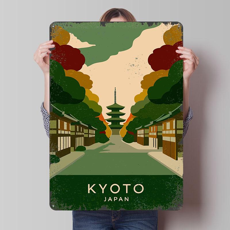Kyoto Japan Travel Poster Customized Wall Art Vintage Metal Signs Retro Tin Plaque for Man Cave Interior Decoration Living Room 7.9x11.8In(20x30cm)
Kyoto Japan Travel Poster Customized Wall Art Vintage Metal Signs Retro Tin Plaque for Man Cave Interior Decoration Living Room 7.9x11.8In(20x30cm)