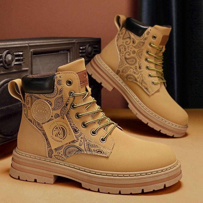 Martin Boots Men s Autumn Winter 2024 New High Top Men s Boots British Style Casual Cargo Shoes Men s Heightened Small Yellow Boots 39
Martin Boots Men s Autumn Winter 2024 New High Top Men s Boots British Style Casual Cargo Shoes Men s Heightened Small Yellow Boots 39