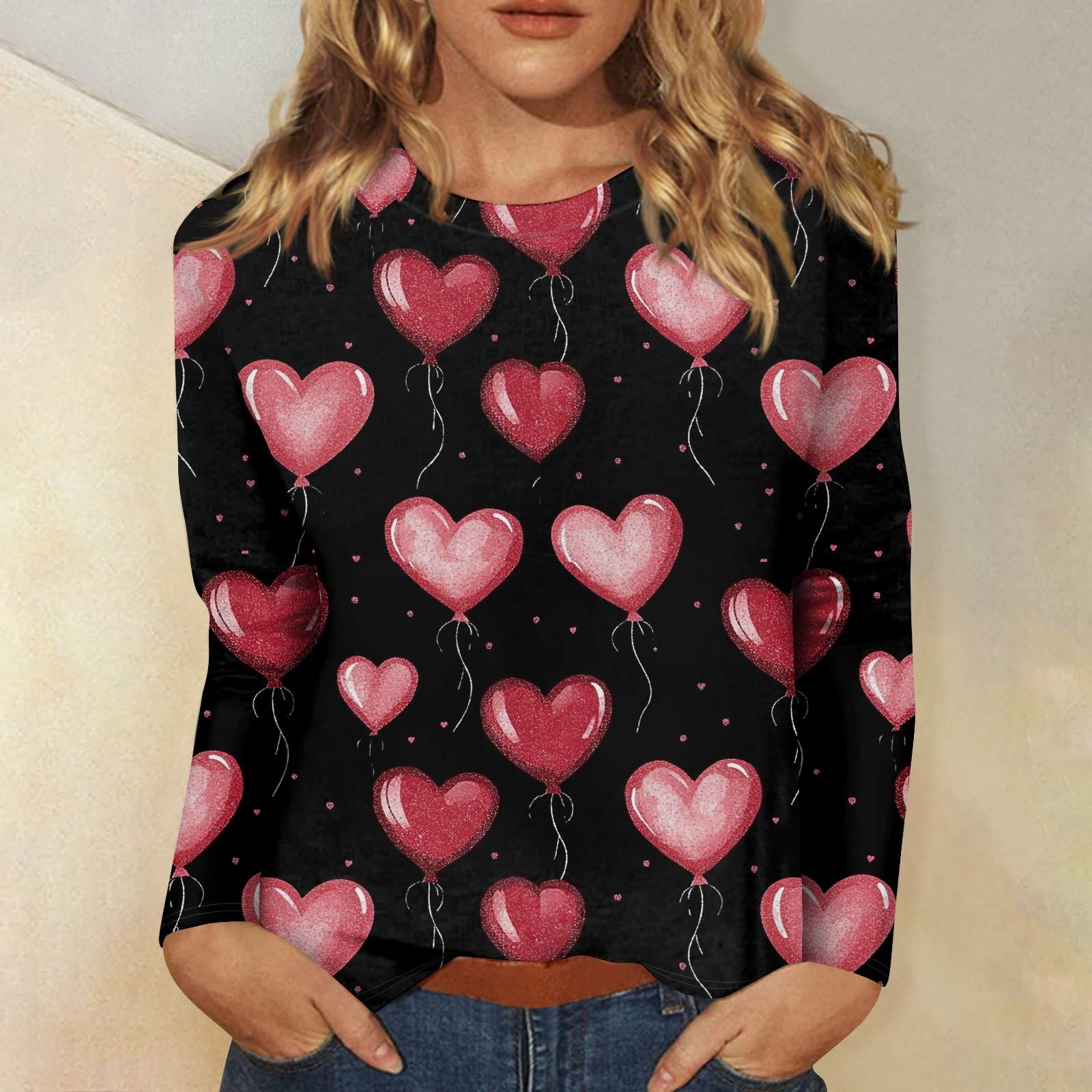 Женская повседневная мода сексуальный удобный День святого Валентина принтованный круглый вырез длинный рукав топ XL шафрановый
Женская повседневная мода сексуальный удобный День святого Валентина принтованный круглый вырез длинный рукав топ XL шафрановый