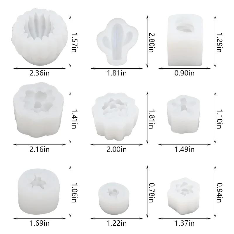 9Pcs 3D Succulent Silicone Mold,Cactus Candle Handmade Molds Fondant Mold Soap Mold for Valentine s Day Birthday Home Decoration
9Pcs 3D Succulent Silicone Mold,Cactus Candle Handmade Molds Fondant Mold Soap Mold for Valentine s Day Birthday Home Decoration