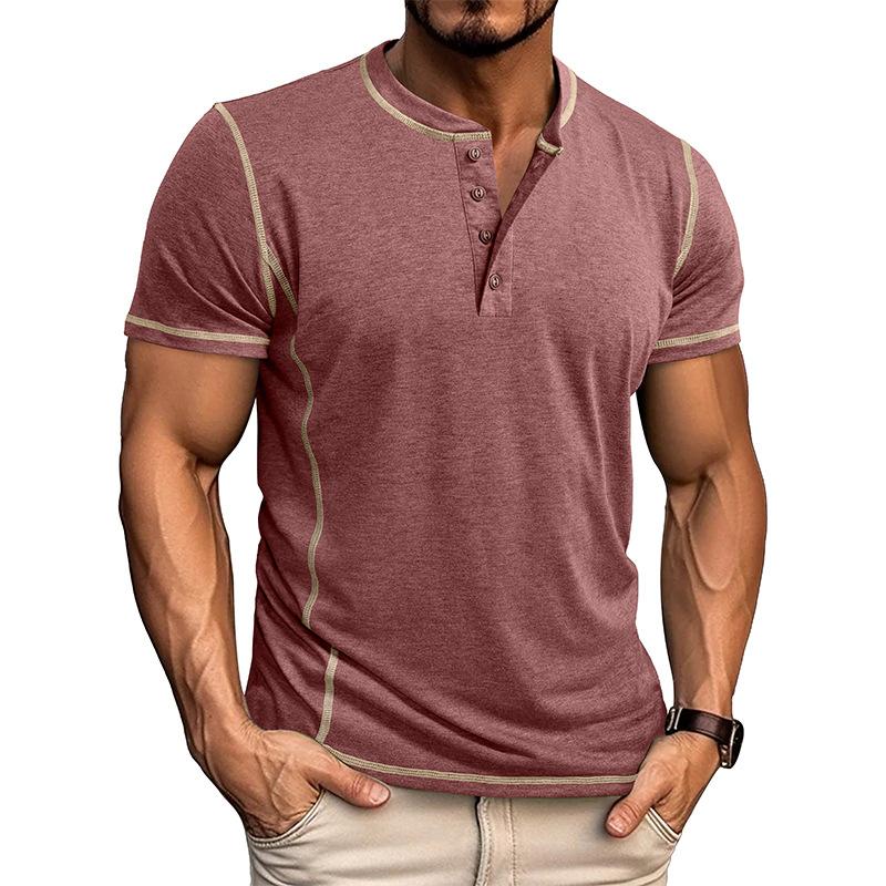 Men s Henley Short Sleeve T-Shirt Business Casual Tees Slim Fit Basic Daily Wear Tops Men Summer Cotton Tshirt XL вина червоного кольору
Men s Henley Short Sleeve T-Shirt Business Casual Tees Slim Fit Basic Daily Wear Tops Men Summer Cotton Tshirt XL вина червоного кольору
