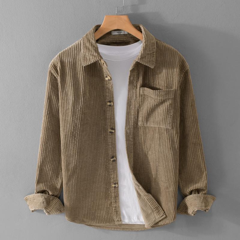 Mens Corduroy Long Sleeve Shirt Casual Button Down Shirt with Pocket for Daily Wear S хаки
Mens Corduroy Long Sleeve Shirt Casual Button Down Shirt with Pocket for Daily Wear S хаки