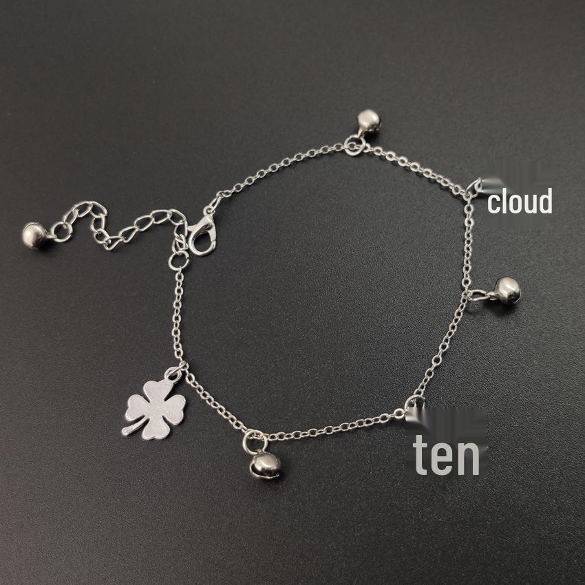 Японский и корейский стиль ножной браслет с тремя колокольчиками серебряный
Японский и корейский стиль ножной браслет с тремя колокольчиками серебряный