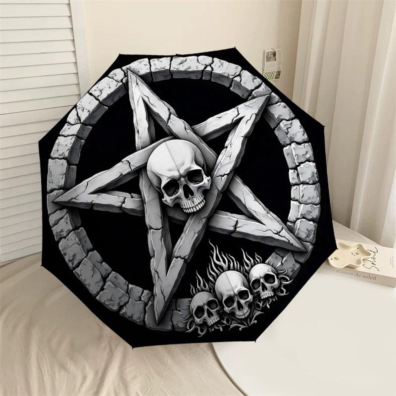 1PC Skull Star Umbrella-8-Rib Reinforced, Automatic Open, Lightweight & Durable, Cute Fashion Accessory for Outdoor-F2659
1PC Skull Star Umbrella-8-Rib Reinforced, Automatic Open, Lightweight & Durable, Cute Fashion Accessory for Outdoor-F2659
