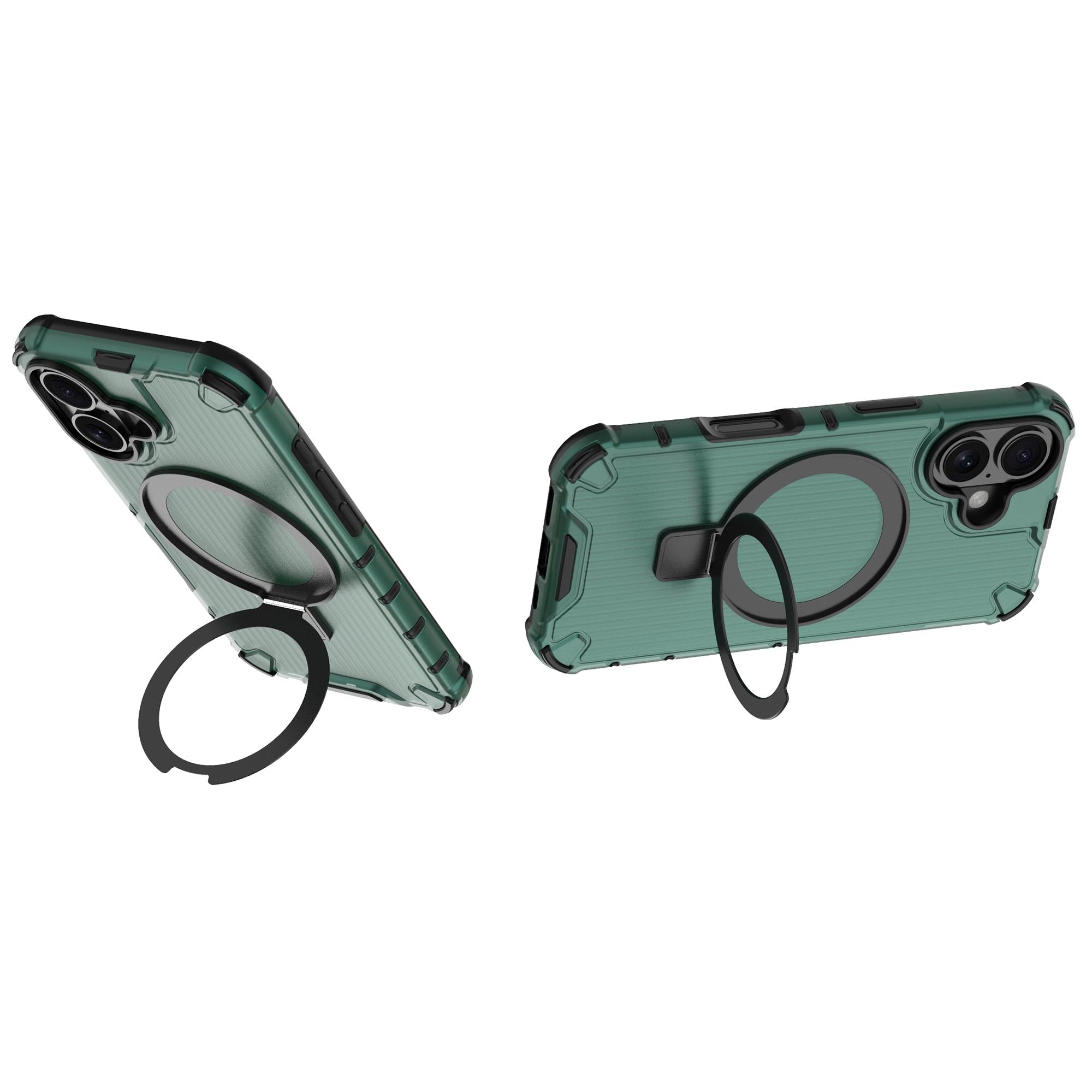 For iPhone 16 Case with Kickstand PC+TPU Phone Cover Compatible with MagSafe
For iPhone 16 Case with Kickstand PC+TPU Phone Cover Compatible with MagSafe