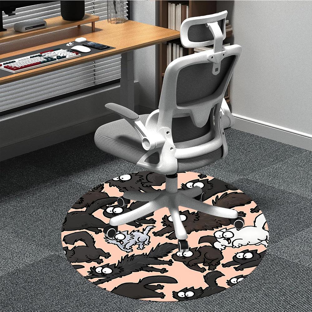 1pc Black Cats Pattern Chair Carpet for Office, Non-slip, Soft and Durable Office Rug for Interior Decoration, Perfect for Office yy260313059 80cm by 80cm
1pc Black Cats Pattern Chair Carpet for Office, Non-slip, Soft and Durable Office Rug for Interior Decoration, Perfect for Office yy260313059 80cm by 80cm