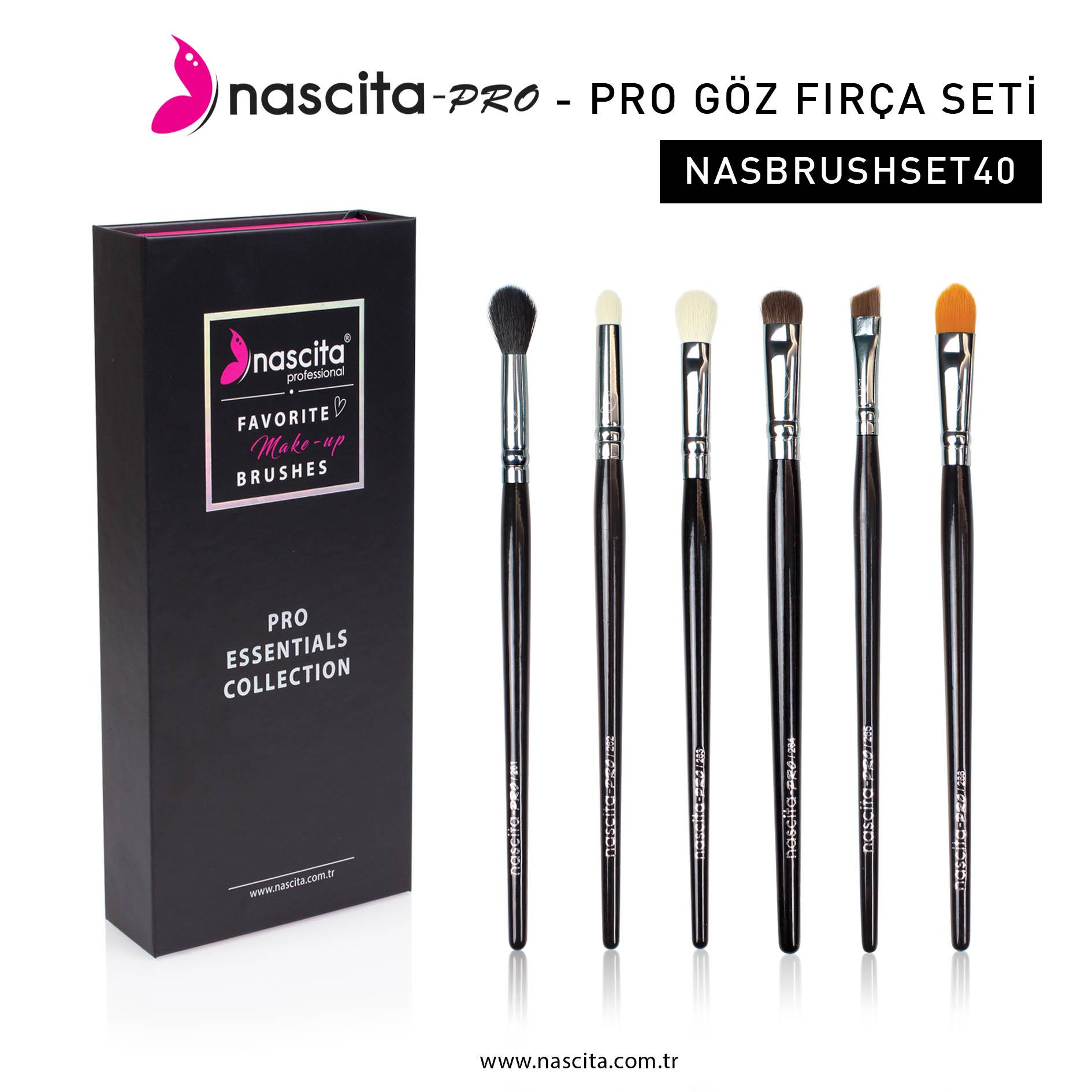 Набор кистей для макияжа глаз Nascita Pro, 40 шт. 
Набор кистей для макияжа глаз Nascita Pro, 40 шт.