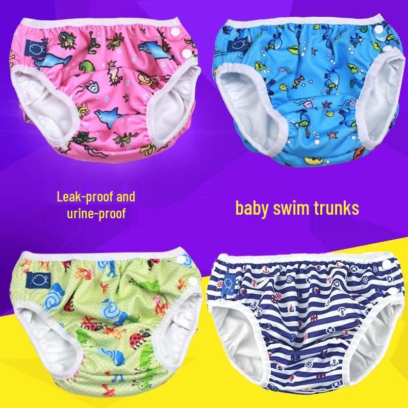 Waterproof Baby Swim Trunks: Leakproof, Anti-Urine, Elastic Triangle Swimwear for Boys & Girls Large (16-20 lbs)
Waterproof Baby Swim Trunks: Leakproof, Anti-Urine, Elastic Triangle Swimwear for Boys & Girls Large (16-20 lbs)