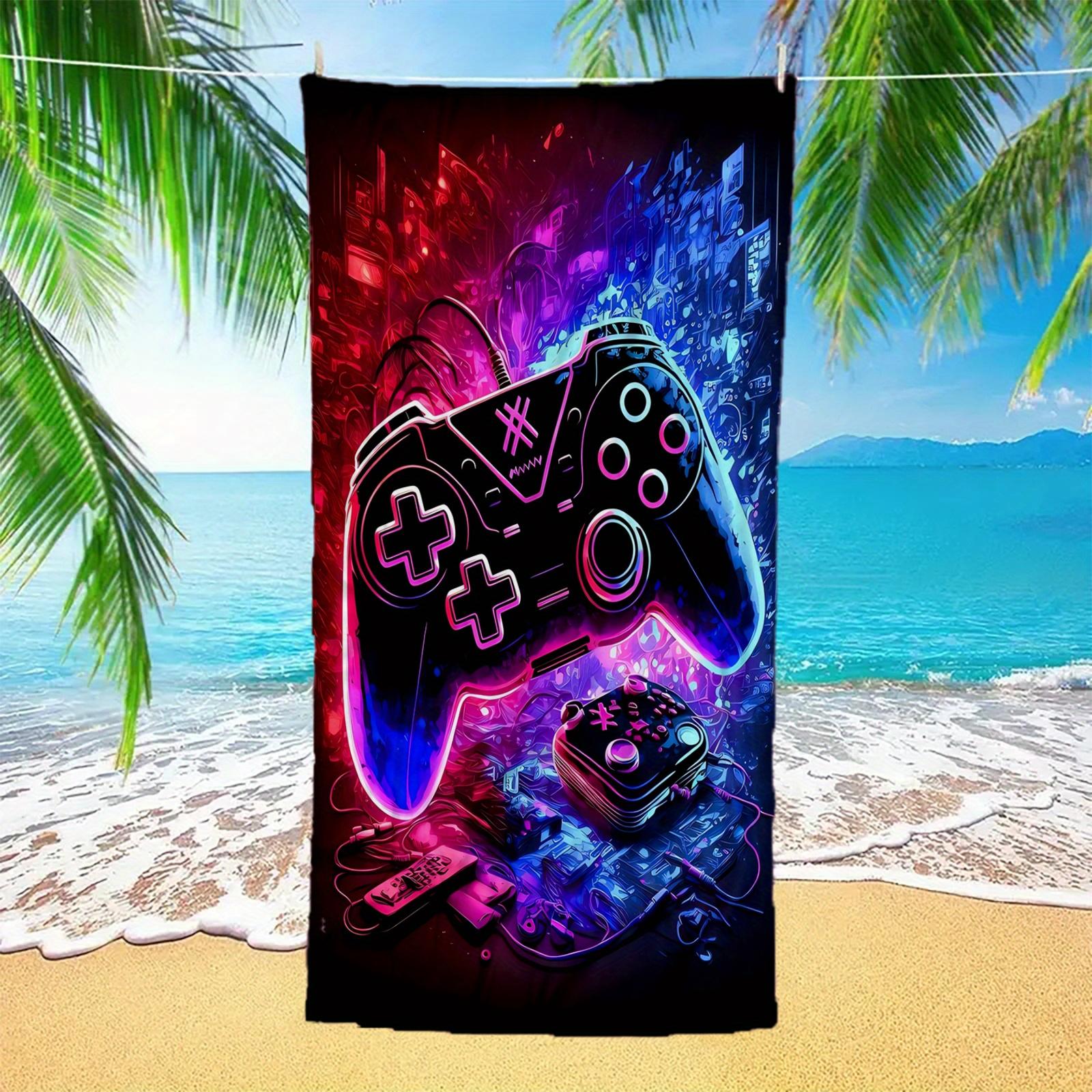 Game Controller Pattern Sand-Proof Beach Towel, Highly Absorbent Lightweight Quick-Dry for Camping W40*H60(CM)
Game Controller Pattern Sand-Proof Beach Towel, Highly Absorbent Lightweight Quick-Dry for Camping W40*H60(CM)