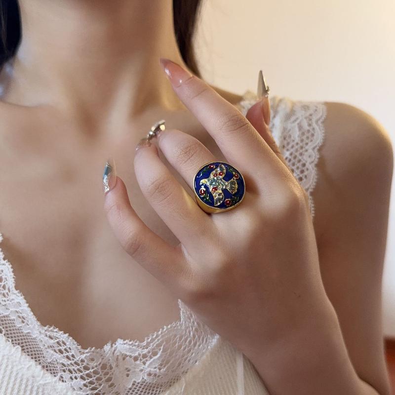 1/3PC Elegant Vintage Geometric Drip Oil Flower Elliptical Opening Ring Personalized Fashionable Luxury Jewelry For Women Gift
1/3PC Elegant Vintage Geometric Drip Oil Flower Elliptical Opening Ring Personalized Fashionable Luxury Jewelry For Women Gift