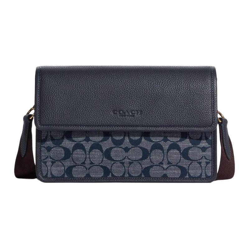 COACH Turner 25 Chambray fragrant buds printed with classic old flowers, plain fabric, shoulder crossbody bag, medium size, men s style, denim blue синій
COACH Turner 25 Chambray fragrant buds printed with classic old flowers, plain fabric, shoulder crossbody bag, medium size, men s style, denim blue синій