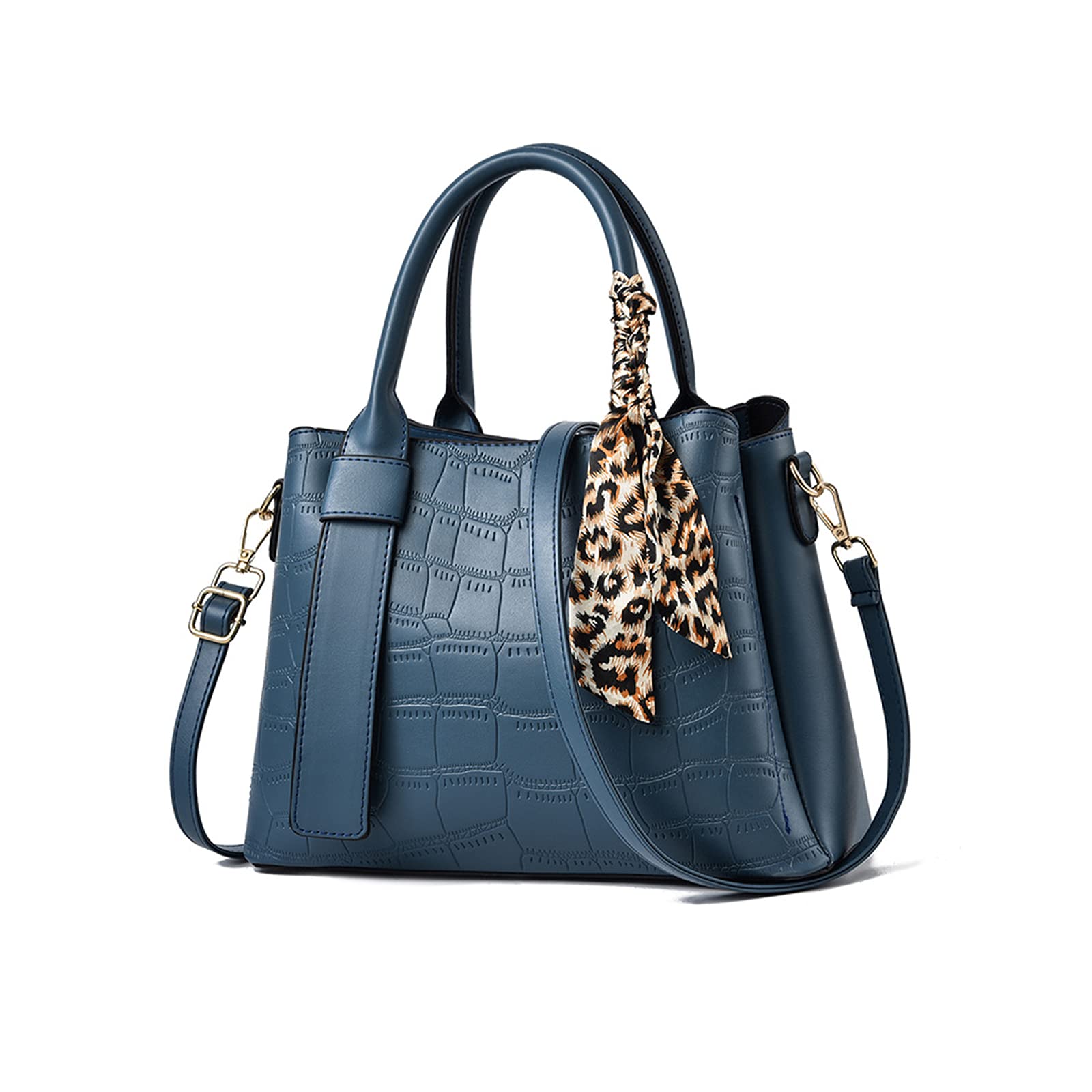 Shoulder Popular Crocodile Embossed Design with Leopard Print Waterproof PU Leather with Stylish Handbag for Navy NICOLE&DORIS Women s 3-Way Bag,
Shoulder Popular Crocodile Embossed Design with Leopard Print Waterproof PU Leather with Stylish Handbag for Navy NICOLE&DORIS Women s 3-Way Bag,