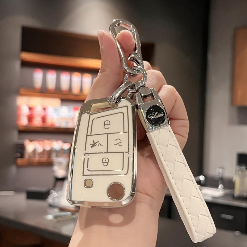 Car Key Case Cover Key Holder with Keychain for VW Volkswagen Tiguan Golf Jetta Polo Atlas Skoda Smart Key Case
Car Key Case Cover Key Holder with Keychain for VW Volkswagen Tiguan Golf Jetta Polo Atlas Skoda Smart Key Case