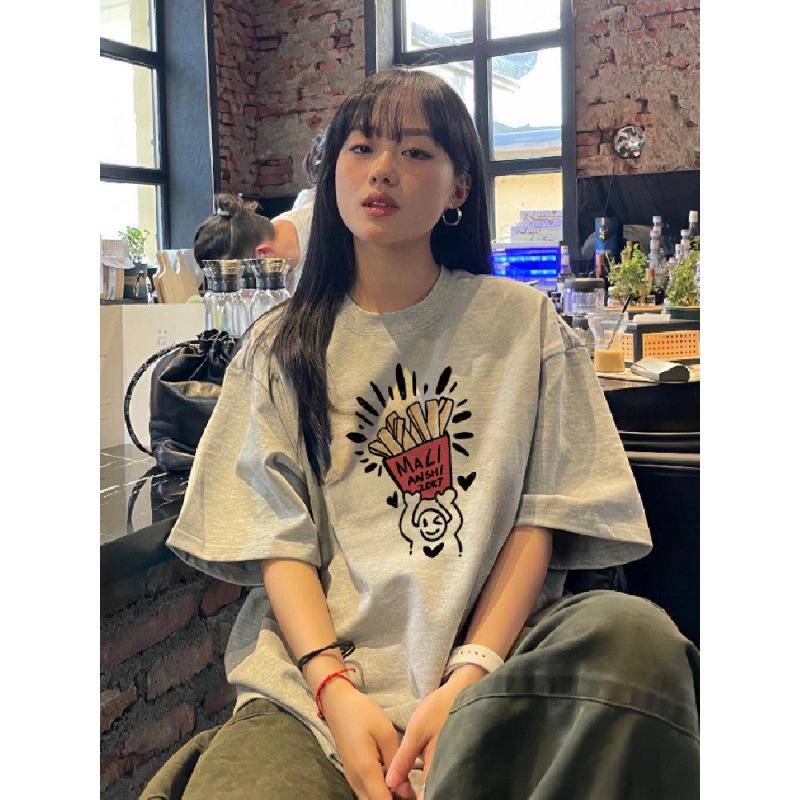 230g Heavyweight Pure Cotton Hong Kong Style Loose Fit Cartoon Print Women s T-Shirt XXL
230g Heavyweight Pure Cotton Hong Kong Style Loose Fit Cartoon Print Women s T-Shirt XXL