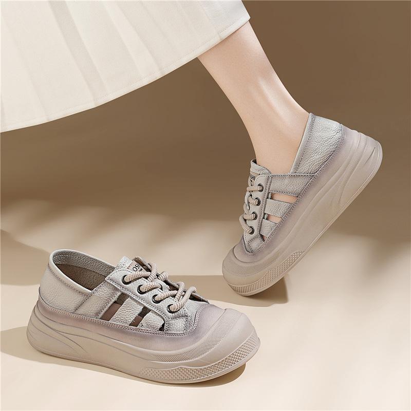 Leather retro women s shoes new summer big head casual versatile soft sole non-slip thick baseplate shoes running shoes 40
Leather retro women s shoes new summer big head casual versatile soft sole non-slip thick baseplate shoes running shoes 40