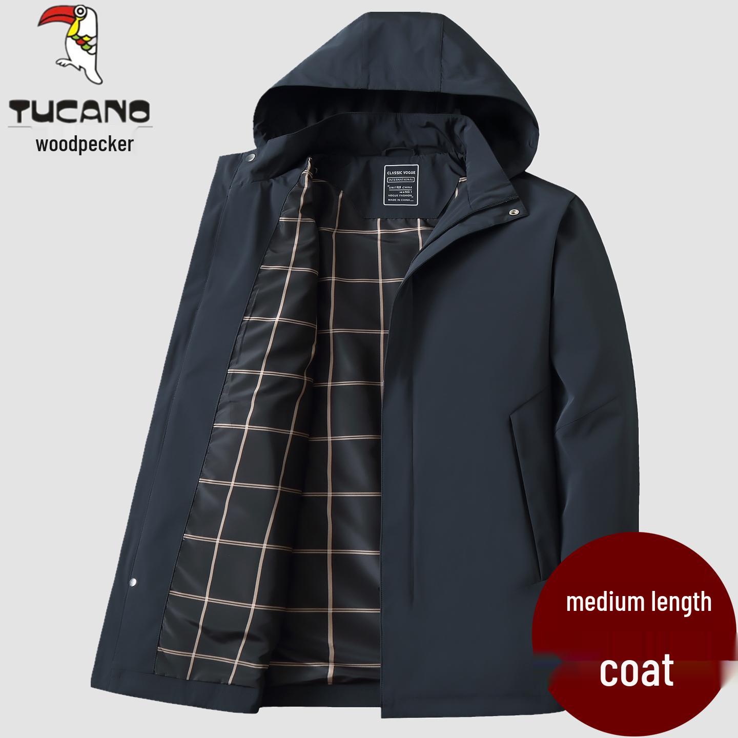 Мужской тренч средней длины с капюшоном Woodpecker - Весна и Осень, Деловой кэжуал, Большой размер 5XL
Мужской тренч средней длины с капюшоном Woodpecker - Весна и Осень, Деловой кэжуал, Большой размер 5XL