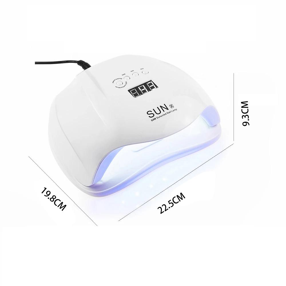 YIKOOLIN 54 Вт УФ-светодиодная лампа для ногтей с 36 лампами, быстросохнущая сушилка для лака для ногтей с 4 вариантами таймера для DIY нейл-арта и гелевых ногтей EU
YIKOOLIN 54 Вт УФ-светодиодная лампа для ногтей с 36 лампами, быстросохнущая сушилка для лака для ногтей с 4 вариантами таймера для DIY нейл-арта и гелевых ногтей EU