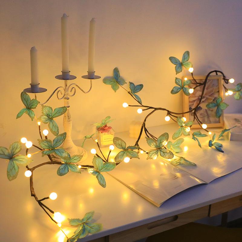 1.6m 36-Light USB Powered Blue Butterfly Rattan Strip Light Indoor Wall Decoration Atmosphere Lamp,8 Modes with Remote Control A
1.6m 36-Light USB Powered Blue Butterfly Rattan Strip Light Indoor Wall Decoration Atmosphere Lamp,8 Modes with Remote Control A