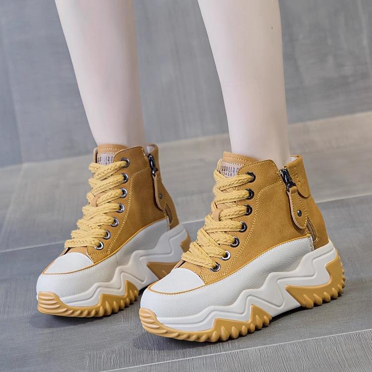 Women s 2024 White High-Top Dad Sneakers - Thick-Soled, Versatile, Height-Enhancing Martin Boots for Spring & Autumn Size 37 жовтий
Women s 2024 White High-Top Dad Sneakers - Thick-Soled, Versatile, Height-Enhancing Martin Boots for Spring & Autumn Size 37 жовтий