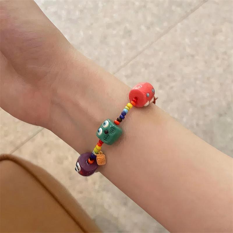 Y2k Cute Dice Monster Dog Colorful Beaded Charms Bracelet For Women Bracelet Personalized Daily Jewelry Girls Gift Wholesale
Y2k Cute Dice Monster Dog Colorful Beaded Charms Bracelet For Women Bracelet Personalized Daily Jewelry Girls Gift Wholesale