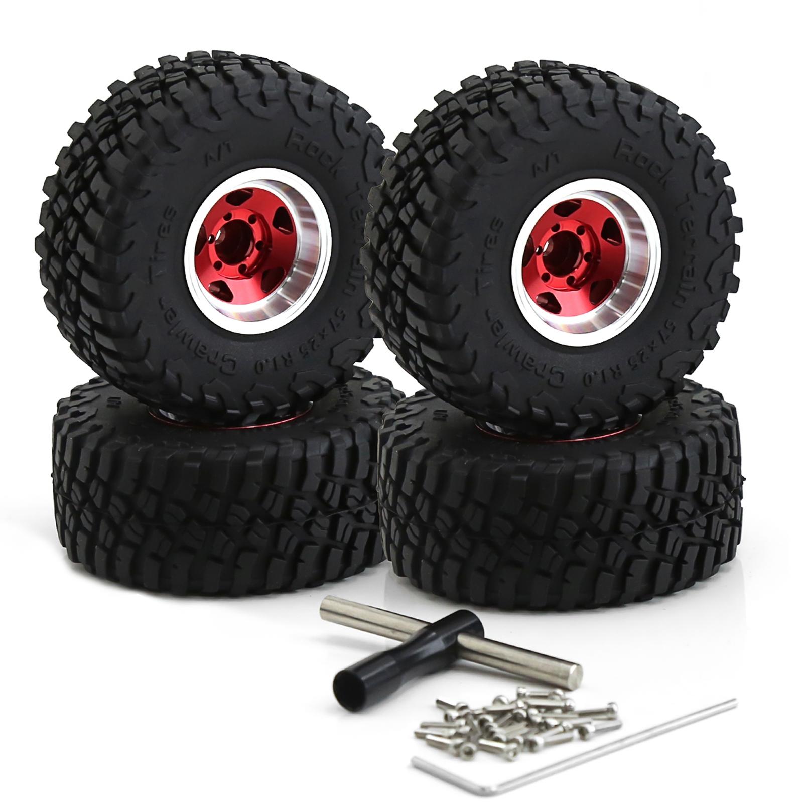 4 шт. шин дистанційного керування 57 мм із колесом 7 мм із шестигранним замком Beadlock Заміна комплекту гумових шин для колеса червоний
4 шт. шин дистанційного керування 57 мм із колесом 7 мм із шестигранним замком Beadlock Заміна комплекту гумових шин для колеса червоний