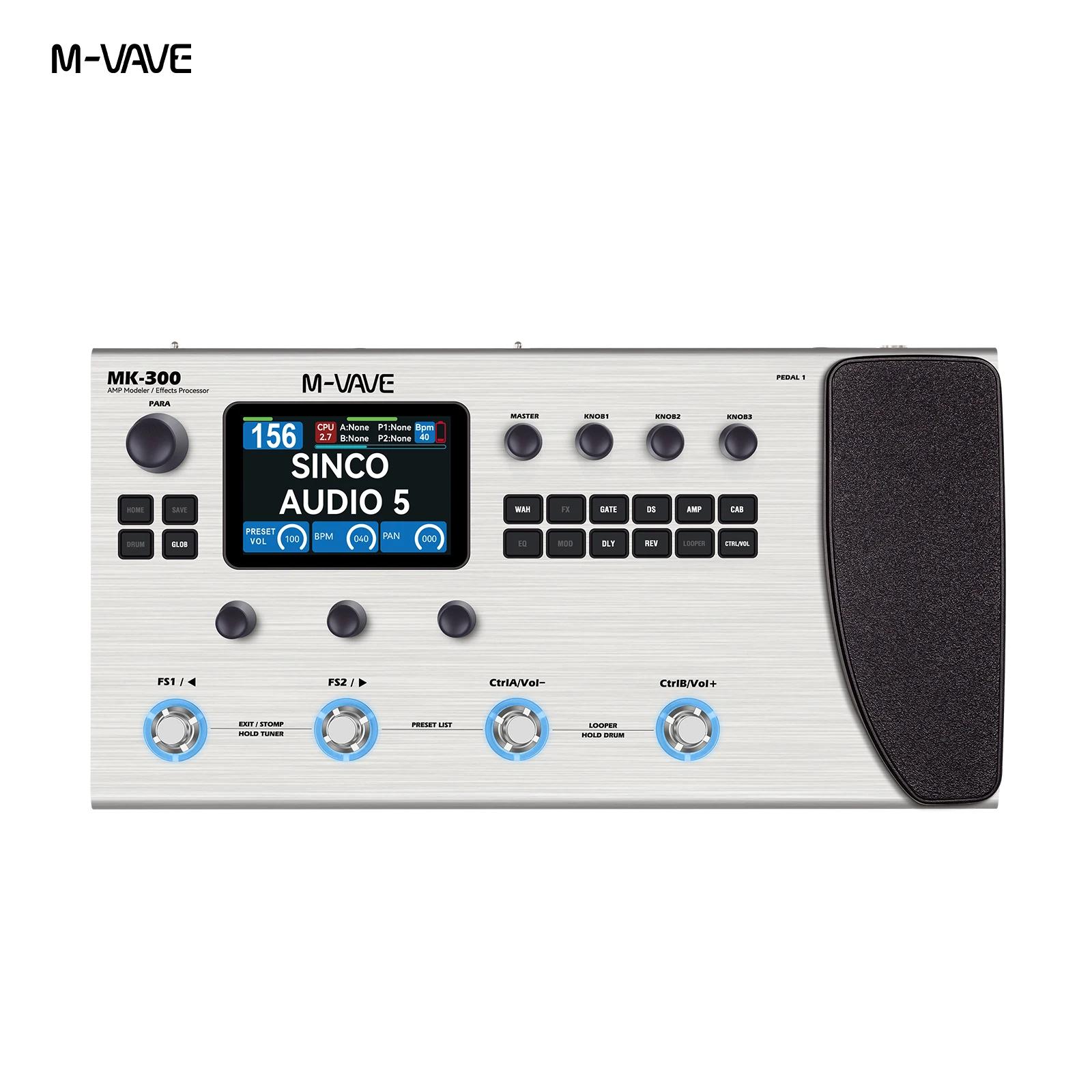 M-VAVE MK300 Guitar Multi-Effect Processor | ANN Neural Modeling 120AMP/360FX | 10h Battery, Live/Studio/Stage Use
M-VAVE MK300 Guitar Multi-Effect Processor | ANN Neural Modeling 120AMP/360FX | 10h Battery, Live/Studio/Stage Use