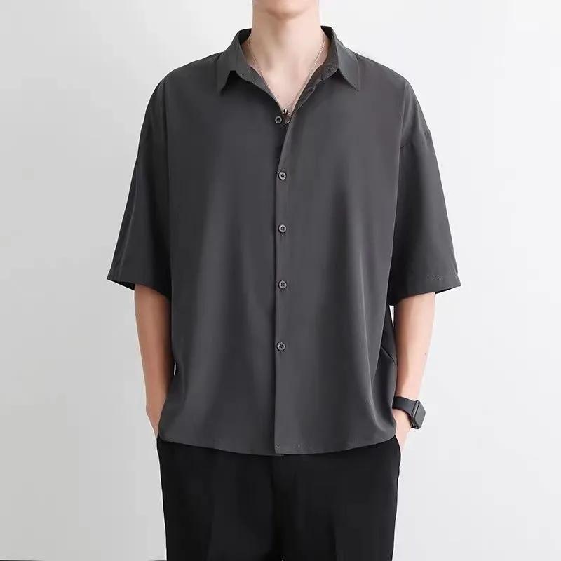 Men Collared Short Sleeve Buttons Front Shirts Plus Size XXXL сірий
Men Collared Short Sleeve Buttons Front Shirts Plus Size XXXL сірий
