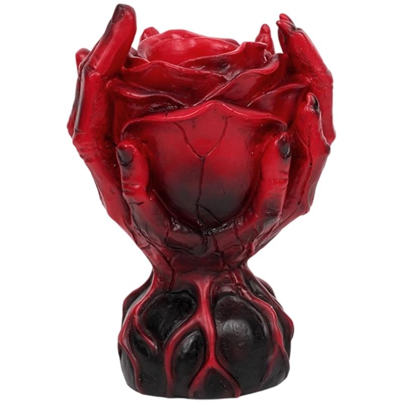 Gothic Flower Vases With Rose Skull Design Resins Flower Arrangements Container Holiday Tabletop Centerpieces Decoration
Gothic Flower Vases With Rose Skull Design Resins Flower Arrangements Container Holiday Tabletop Centerpieces Decoration