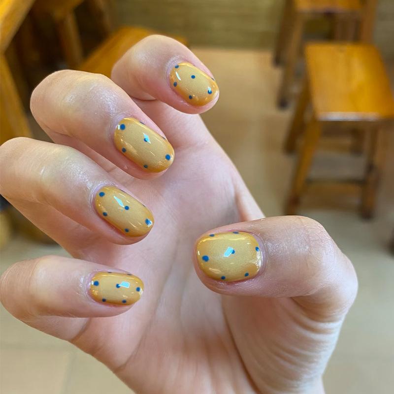 BEPAN 30pcs False Nails Short Simple Design in Lemon Yellow and Light Blue Polka Dots Press-on Nails Perfect As A Gift for Girls Short Almond Coffin
BEPAN 30pcs False Nails Short Simple Design in Lemon Yellow and Light Blue Polka Dots Press-on Nails Perfect As A Gift for Girls Short Almond Coffin